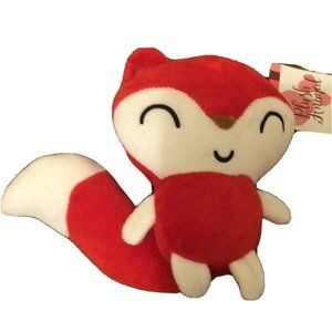 In Motion Design Inc RED FOX Plush stuffed animal hang Rare NEW WITH TAGS 7"